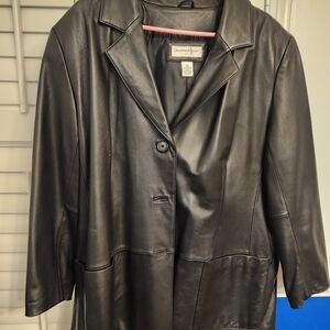 Preston & York Black Leather Jacket